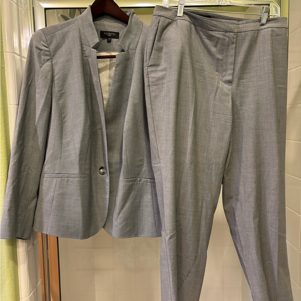 Talbots Gray Suit with Tailored Blazer